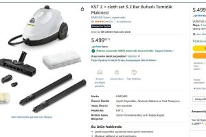 KST 2 + cloth set 3.2 Bar Buharlı Temizlik Makinesi — %90 İndirim