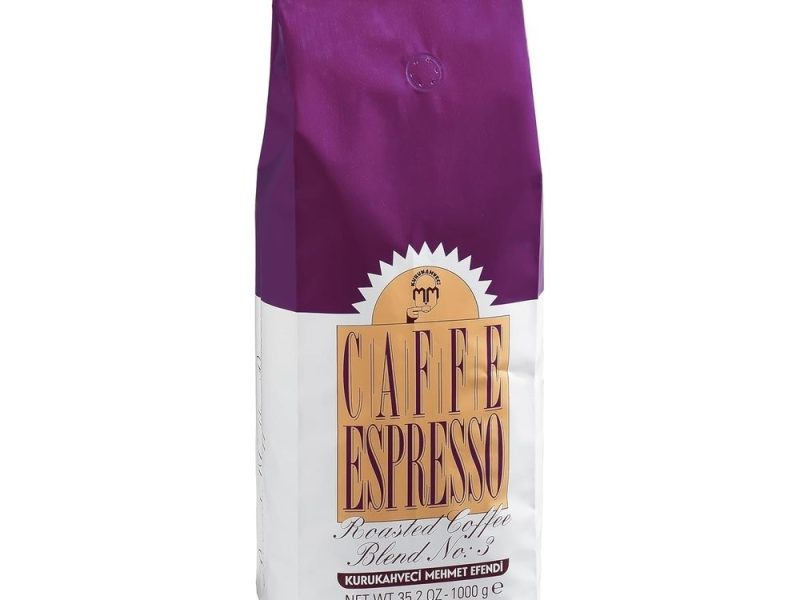 Kurukahveci Mehmet Efendi Caffe Espresso 1000 gr Çekirdek Roasted Blend No 3