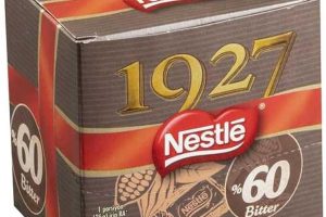 (%35.01) Nestlé 1927%60 Kakao Bitter Çikolata Kare, 60 g x 6