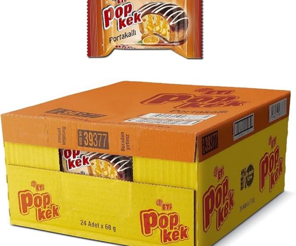 (%21.19) Eti Popkek Portakallı Kek 60 g x 24 Adet