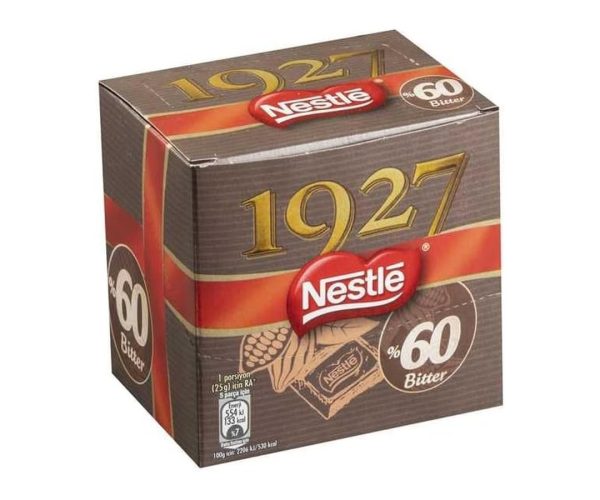 🛍️ Nestlé 1927%60 Kakao Bitter Çikolata Kare, 60 g x 6