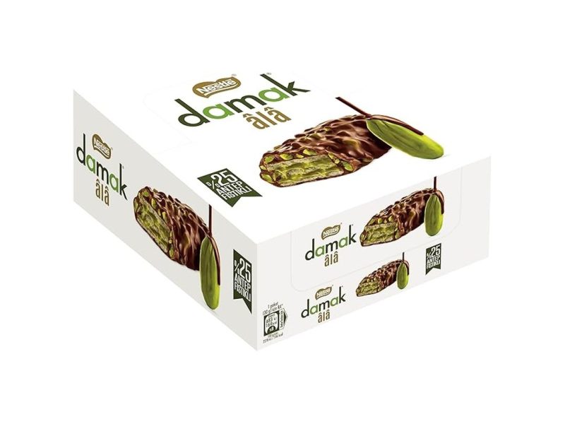 🛍️ Nestlé DAMAK Ala Antep Fıstıklı Kremalı (%32.5), Antep Fıstıklı Sütlü Çikolata Kaplamalı Gofret 12 Adet x 30 g
