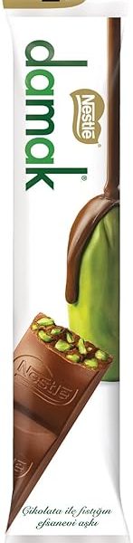 (%15.25) Nestlé Damak Antep Fıstıklı Sütlü Çikolata Stick, 18 g x 12 Adet