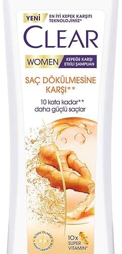 (%32.76) Clear Women Saç Dökülmesine Karşı Zencefil Özü Kepeğe Karşı Etkili Şampuan 350 ml