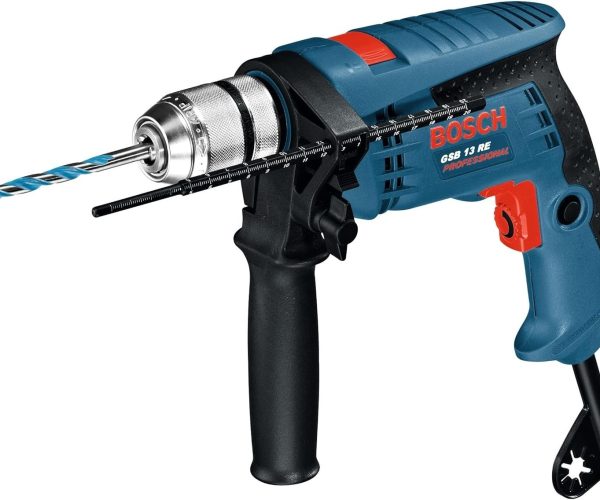 Bosch Professional GSB 13 RE Darbeli Matkap (600 W, Mandren Çapı: 1,5-13 mm, Betonda Delme Çapı: 15 mm) [Enerji Sınıfı B]
