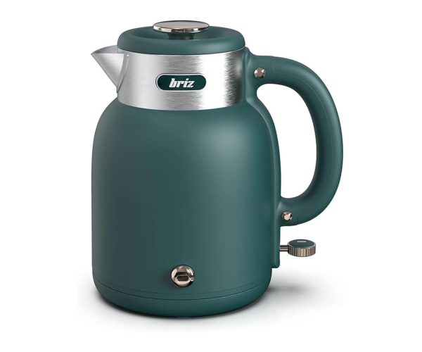 🛍️ Briz BR1040 Retro Yeşil Su Isıtıcı Çelik Kettle