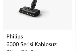 Philips 6000 Serisi Kablosuz Dikey Süpürge, PowerCyclone 11, 64 Dakika Kullanım Süresi, Zemin Tipini Algılayan Akıllı Başlık, Aksesurlar ile Derinlemesine Temizlik (XC6552/01)