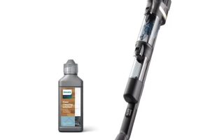 Philips 9000 Serisi AquaTrio Kablosuz Dikey Süpürge (XW9463/11) ve Philips Aqua Trio Uyumlu Zemin Temizleme Solüsyonu (XV1792/01)