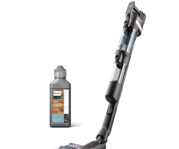 Philips 9000 Serisi AquaTrio Kablosuz Dikey Süpürge (XW9463/11) ve Philips Aqua Trio Uyumlu Zemin Temizleme Solüsyonu (XV1792/01)