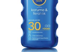 NIVEA SUN SPF30 Güneş Koruyucu Vücut Spreyi 200ml, Ferahlatıcı, Suya Dayanıklı, Anında UVA UVB Koruması