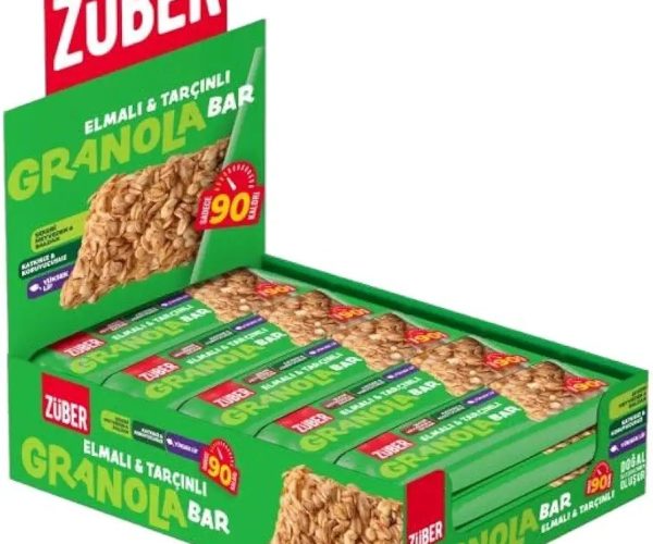 Züber Granola Bar Elmalı Tarçınlı 25G X15 Adet