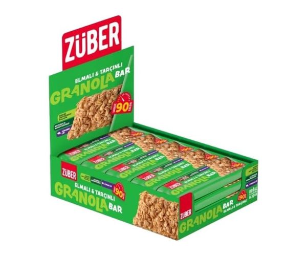 🛍️ Züber Granola Bar Elmalı Tarçınlı 25G X15 Adet