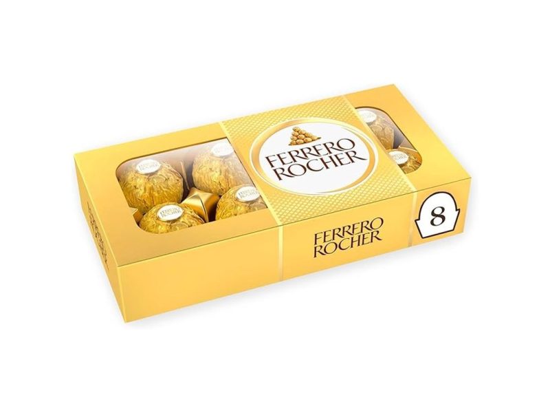 🛍️ Ferrero Rocher Çikolata 100 Gr 8’li, Hediyelik Çikolata