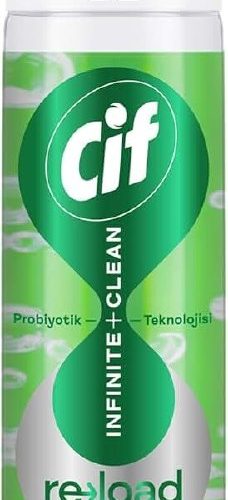 Cif Infinite Clean Doğal Probiyotikli Yedek Şişe Tüm Yüzeyler İçin Misket Limonu & Limon Otu 280 ml