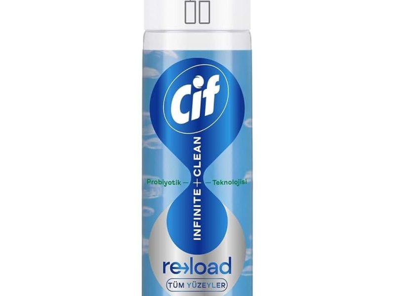 Cif Infinite Clean Doğal Probiyotikli Yedek Şişe Tüm Yüzeyler İçin Lotus & Deniz Tuzu 280 ml