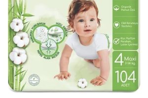 Bebem Natural 4 numara Maxi 104 adet Bebek Bezi