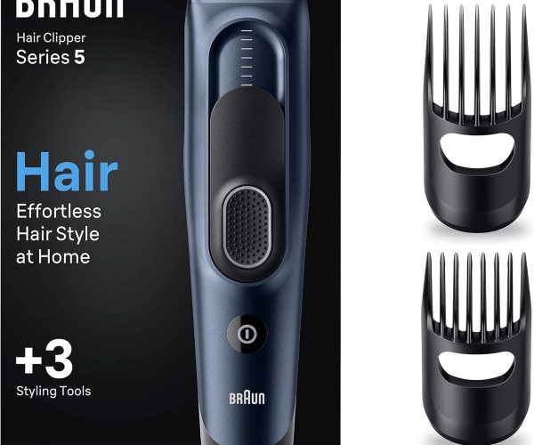 Braun Series 5 HC5350, Erkekler İçin 17 Uzunluk Ayarına Sahip Saç Kesme Makinesi