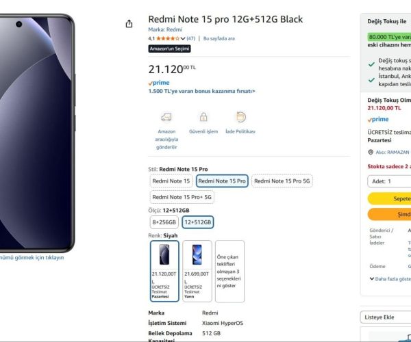 Redmi Note 15 pro 12G+512G Black