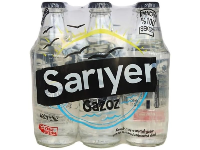 🛍️ Sarıyer Karışık Meyve Aromalı Gazoz Cam 200 ml 6’lı