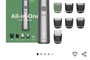 Philips All-in-One Trimmer 5000 Serisi MG5932/15, 11’i 1 Arada Erkek Bakım Seti, Yüz Saç Vücut için – 2.989₺