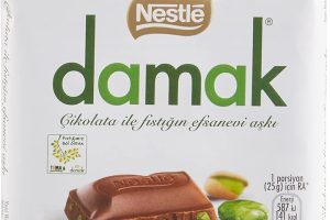 (%17.76) Nestlé Damak Antep Fıstıklı Sütlü Kare Çikolata 60 g, 1 Adet