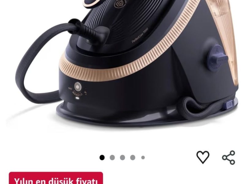 Philips PerfectCare Buhar Kazanlı Ütü 7000 Serisi, 650g Sürekli Buhar, SteamGlide Elite Taban, Otomatik Akıllı Buhar (PSG7300/20)