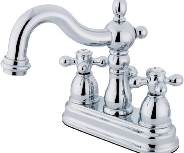 Elements of Design New Orleans EB1601AX Merkezi Lavabo Bataryası Perakende Açılır Pencereli, 4 İnç, Parlak Krom