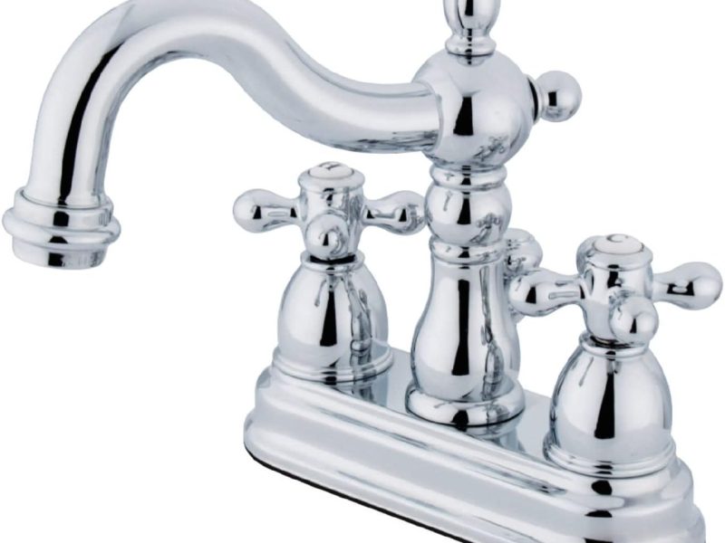 Elements of Design New Orleans EB1601AX Merkezi Lavabo Bataryası Perakende Açılır Pencereli, 4 İnç, Parlak Krom