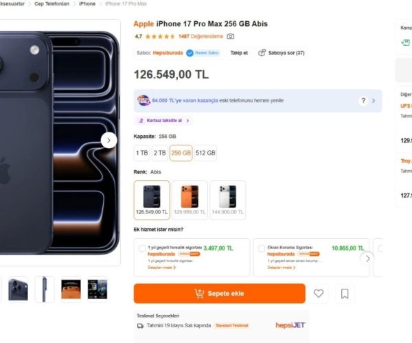 Apple iPhone 17 Pro Max 256 GB Abis