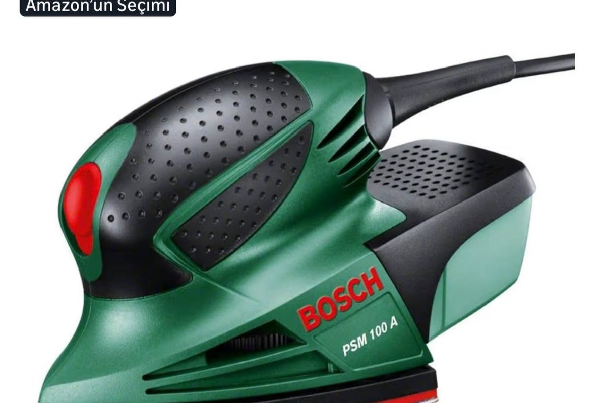 Bosch Home and Garden Elektrikli Delta Zımpara PSM 100 A (100 Watt, Taşıma Çantasında),Yeşil