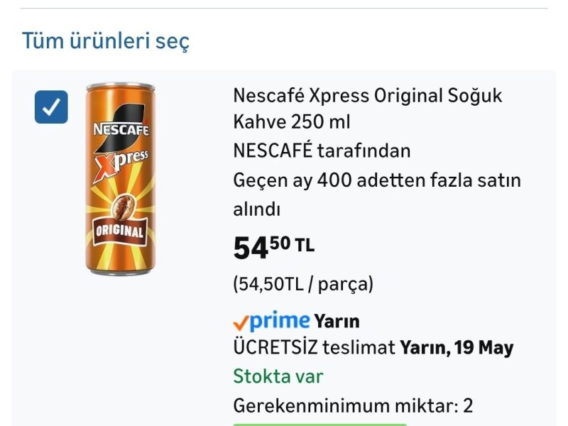 Bazı hesaplara tanımlı 50₺ ile adedi 20₺’ye düşebilir. Hesabınızı kontrol edin — %62 İndirim