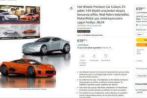 Hot Wheels Premium Car Culture 2’li paket 1:64 ölçekli araçlardan oluşan, benzersiz çiftler, Real Riders tekerlekler, Metal/Metal şasi, koleksiyonculara uygun hediye, JBL04