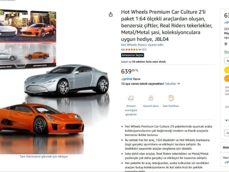 Hot Wheels Premium Car Culture 2’li paket 1:64 ölçekli araçlardan oluşan, benzersiz çiftler, Real Riders tekerlekler, Metal/Metal şasi, koleksiyonculara uygun hediye, JBL04