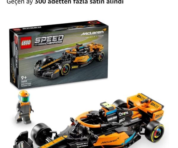 LEGO Speed Champions 2023 McLaren Formula 1 Yarış Arabası Set 76919 – 9 Yaş ve Üzeri Kız ve Erkek Çocukları için Koleksiyonluk Oyuncak Model Yapım Seti, Çocuk Doğum Günü Hediyesi Fikri (245 Parça) — %15 İndirim