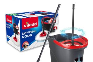 Vileda VLDTurbo Turbo Pedallı Temizlik Seti, Siyah, 29.6 x 48.6 x 29.3 cm