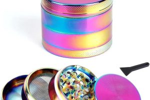 Valkyrie 50 mm 4 Katmanlı Mıknatıslı Çinko Alaşım Herbal Grinder Baharat Bitki Ot Tütün Öğütücü Renkli