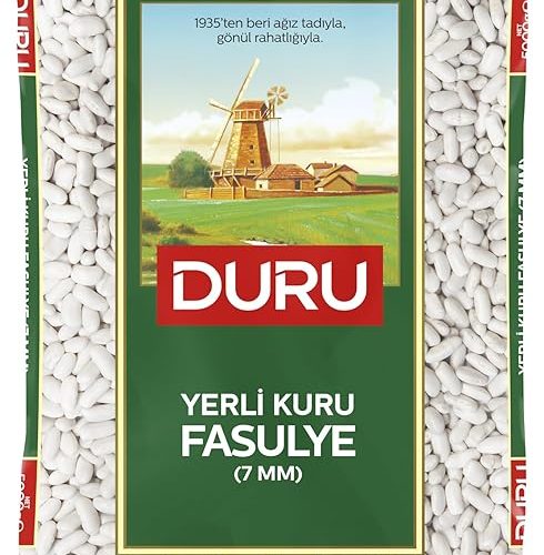 (%60) Duru 7 mm Kuru Fasulye 5 Kg, Kabuk Bırakmaz, Küçük Taneli, Lif ve Protein Kaynağı, Yerli Üretim — %60 İndirim