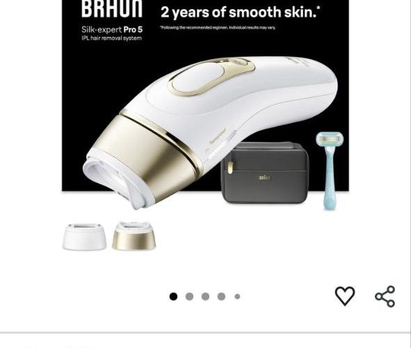 Braun IPL Silk-expert Pro 5, Evde Lazerle Tüy Alma, Çanta, Gillette Venus, 2 Başlık, PL5251 — %89 İndirim