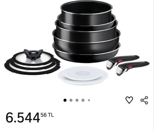 Tefal Ingenio SimpleCook 1X Büyük Tava Tencere Seti – 12 Parça