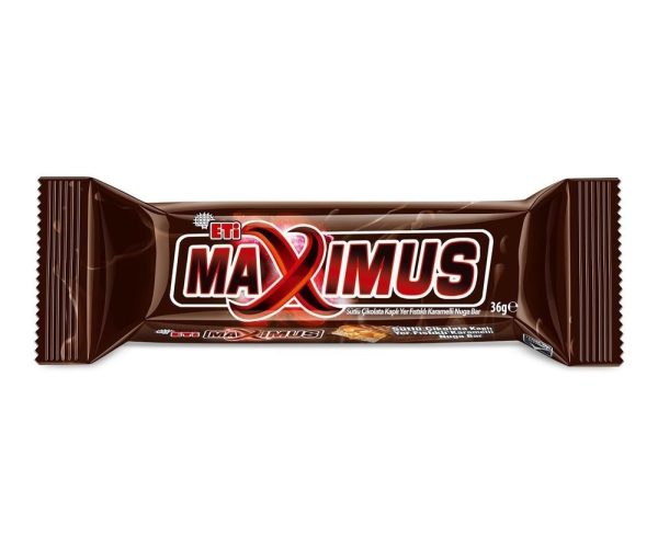 Eti Maximus Yer Fıstıklı, Karamelli Nuga Bar 36 g x 24 Adet — %95 İndirim