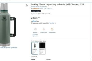 Stanley Classic Legendary Vakumlu Çelik Termos, 2.3 L
