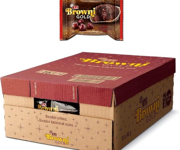 (%26.14) Eti Browni Gold Vişne Soslu Çikolatalı Kek 45 g x 24 Adet