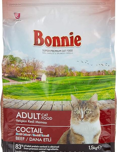 (%50) Bonnie-Cat Cocktail Dana Etli Yetişkin Kedi Kuru Maması 1,5 kg — %50 İndirim