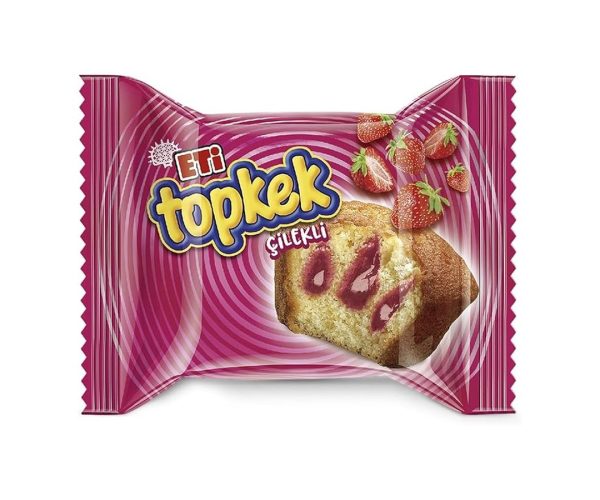 🛍️ Eti Topkek Çilekli Kek 40 g x 24 Adet
