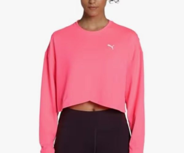 Puma cloudspun crossiver crew sweatshirt kadın