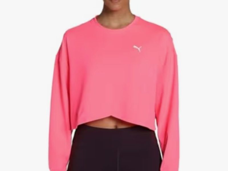 Puma cloudspun crossiver crew sweatshirt kadın