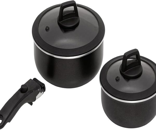 (%10) Pierre Cardin Granit Tencere Seti Siyah 5 Parça — %10 İndirim