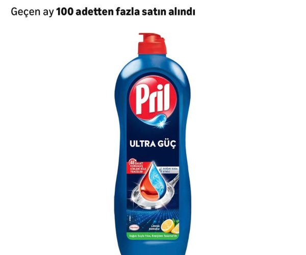 Pril Cold Power Yağ Çözme Etkili Limon Kokulu Sıvı Bulaşık Deterjanı 675 G, Limon Kokulu 675Gr — %30 İndirim