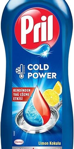 (%59.8) Pril Cold Power Yağ Çözme Etkili Limon Kokulu Sıvı Bulaşık Deterjanı 675 g