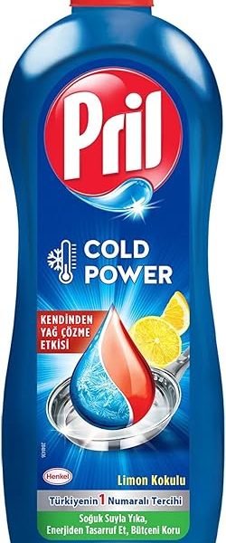 (%59.8) Pril Cold Power Yağ Çözme Etkili Limon Kokulu Sıvı Bulaşık Deterjanı 675 g